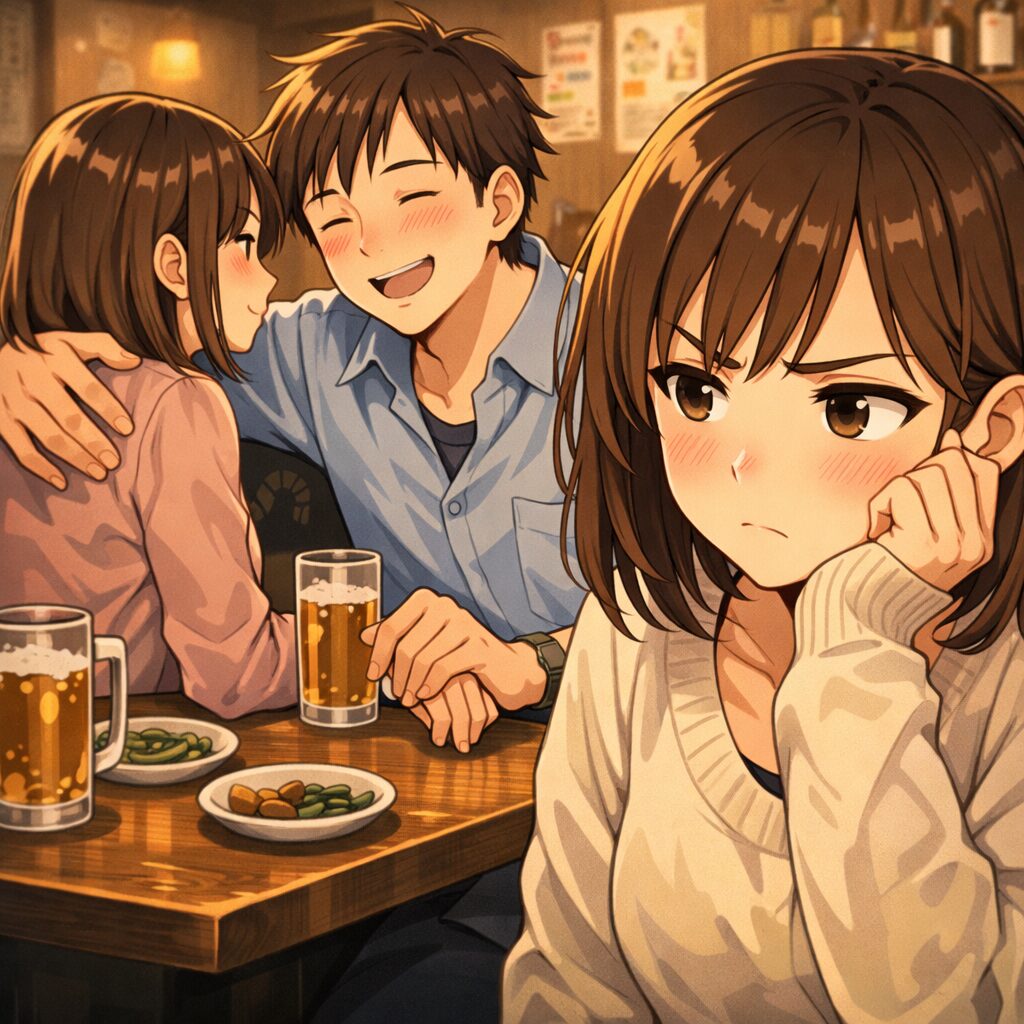 Q.旦那が気持ちが悪いです お酒が入ると女性に腕をまわしたりします