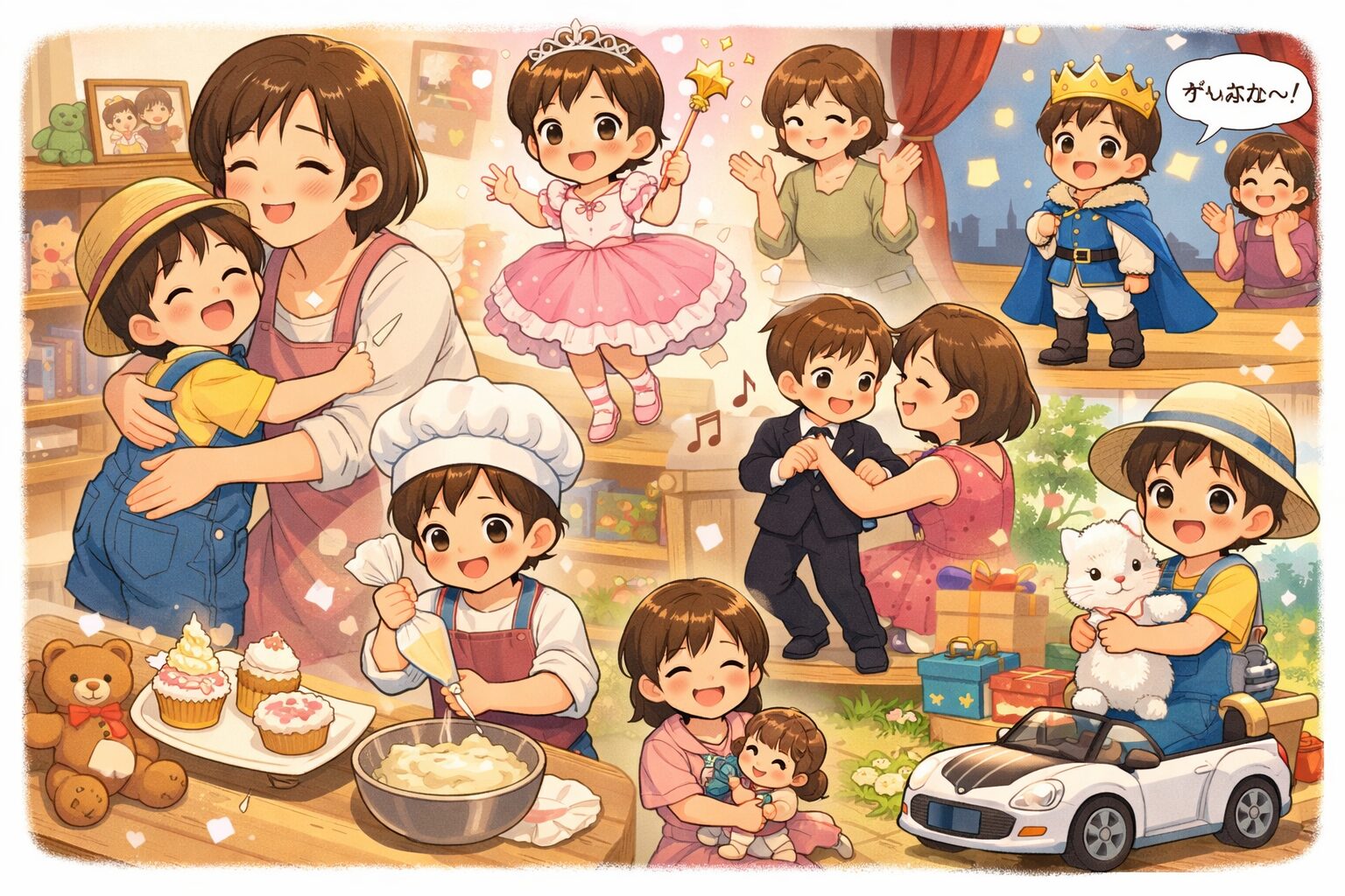 Q.近所のおばさんに「子育てって楽しいね」と言われました。