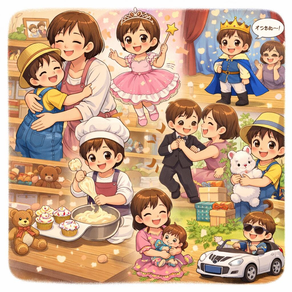 Q.近所のおばさんに「子育てって楽しいね」と言われました。