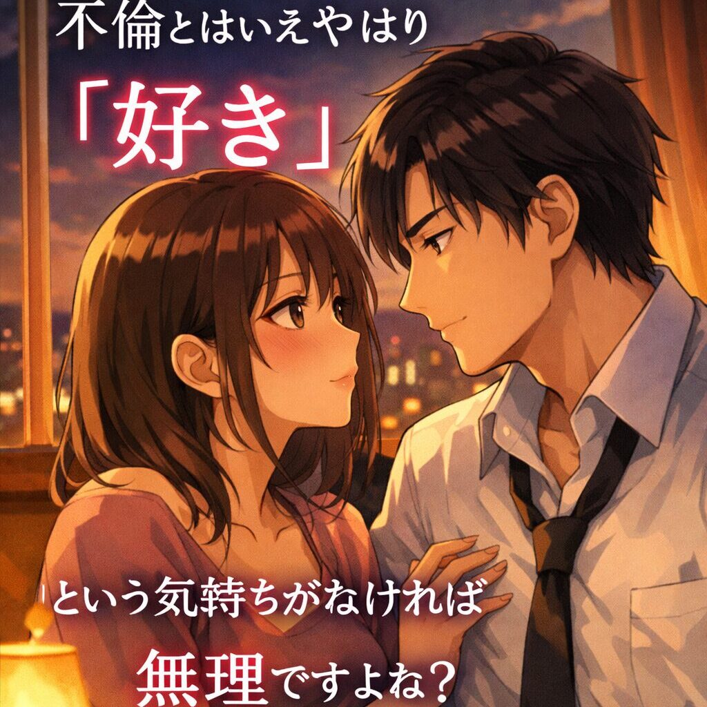 【知恵袋に見る！】Q.不倫とはいえやはり「好き」という気持ちがなければ無理ですよね？