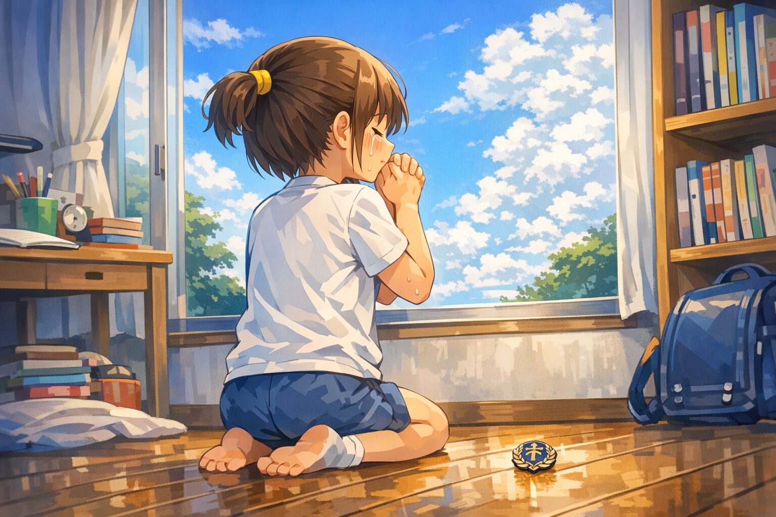 Q.振り向いたら 真後ろの床にポツンと落っこちてました。